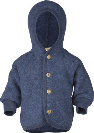Hooded jacket, with wooden buttons, IVN BEST