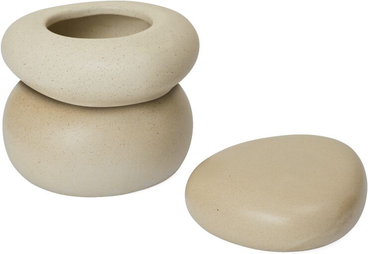 Pebble Box - Large - Sand/Cream