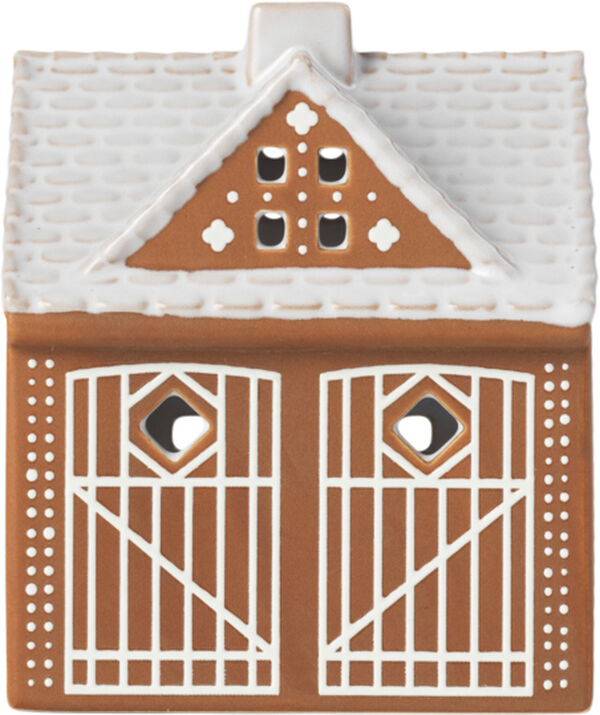 Gingerbread Lyshus Julestald H11. 5 brun
