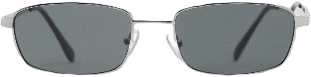 Rectangular metal frame sunglasses