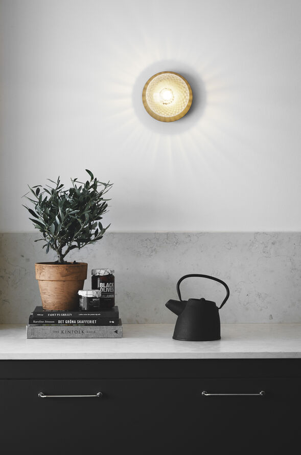 Liila 1 Medium IP44, nordic gold / optic clear