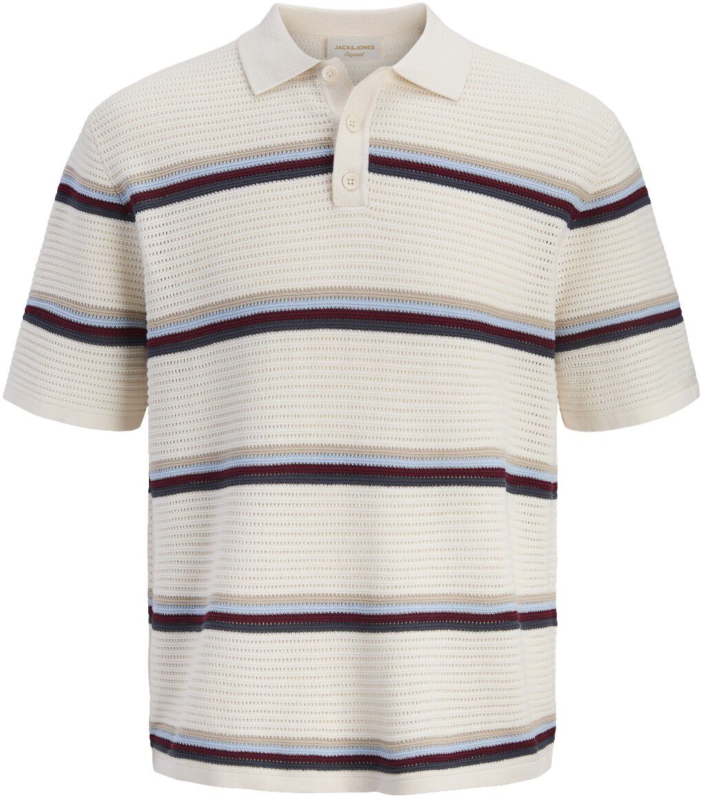 Jormaine Knit Stripe Polo Jnr
