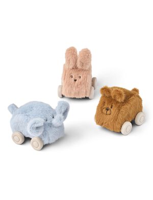 Ansel Plush Car 3-pack