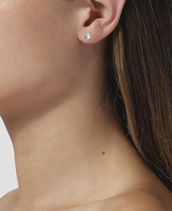 Reflection Drop Stud, Sterling silver