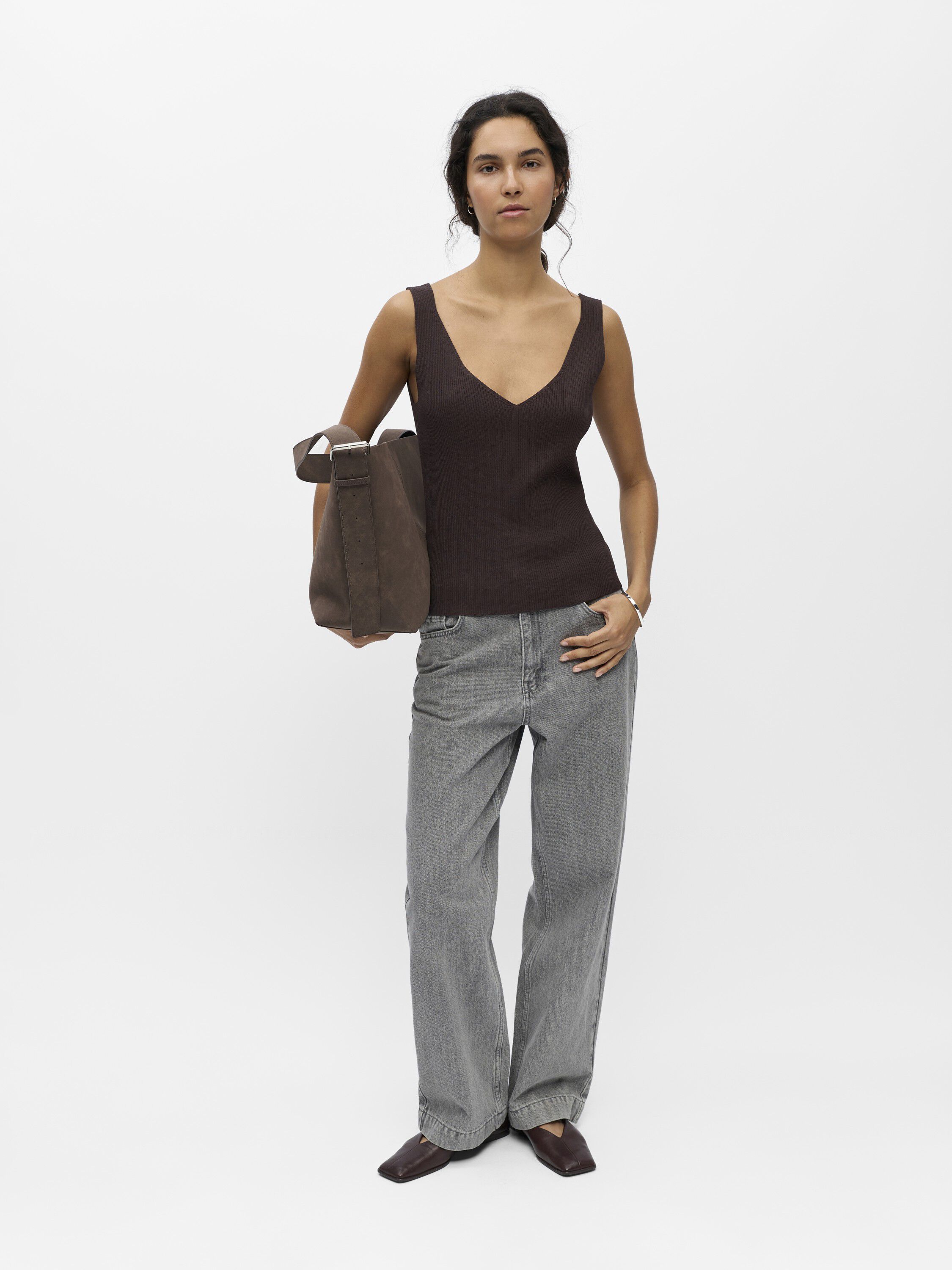 Objkuni Thess S/L Singlet Knit Top 145