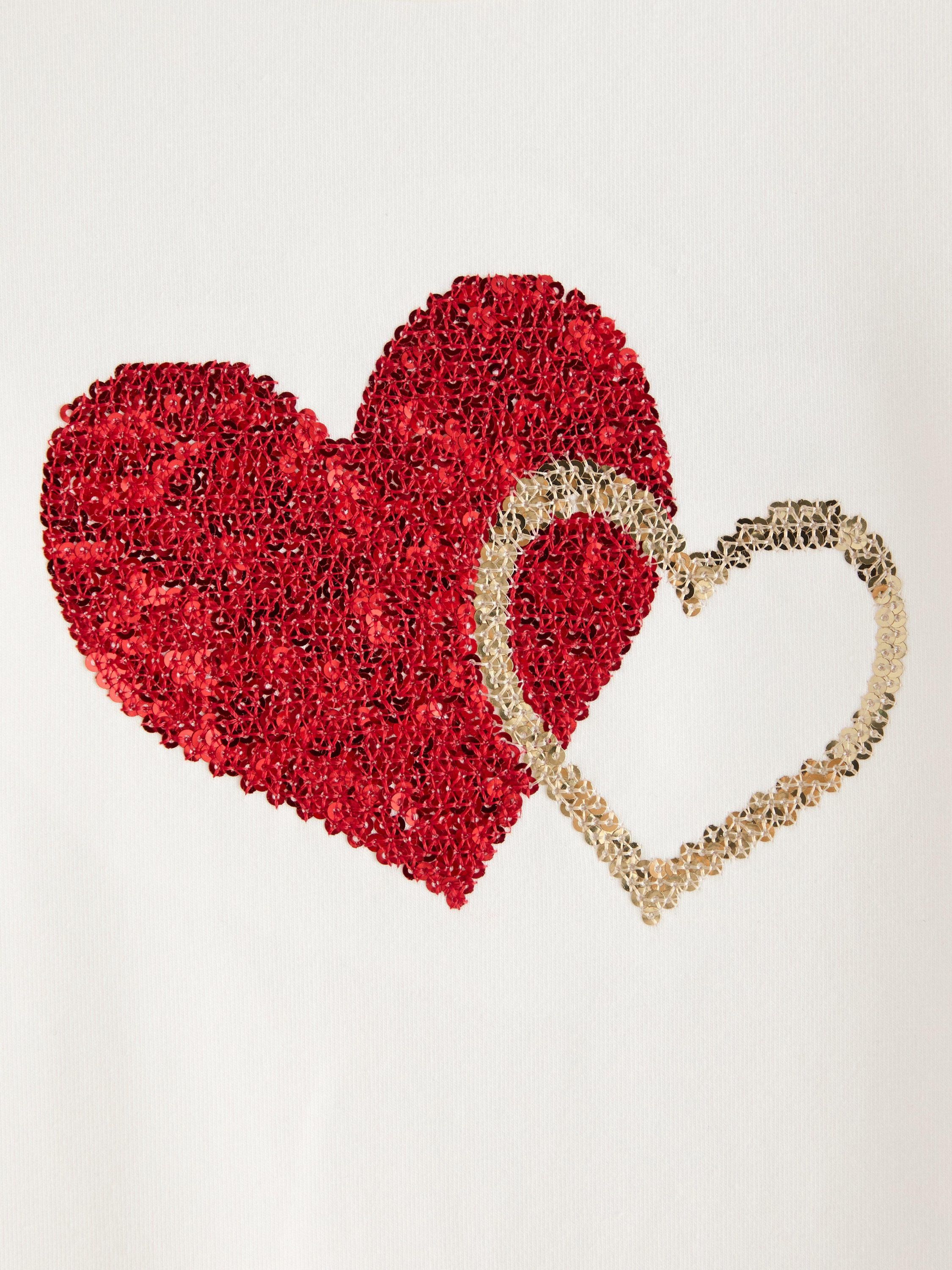 top heart sequins