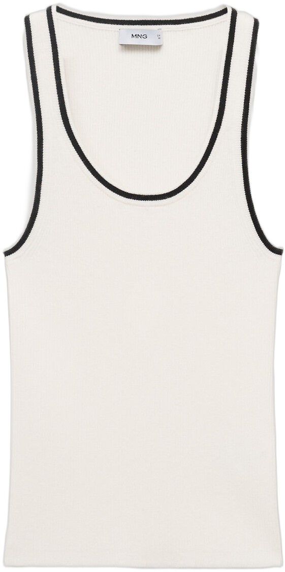 Knitted top with contrast details