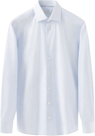 Contemporary Fit White Solid Elevated Twill Shirt