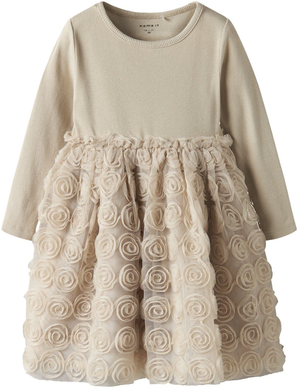 NMFSYKIA TULLE LS DRESS