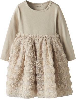 NMFSYKIA TULLE LS DRESS