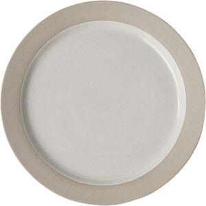 PLATE, LARGE, 2 PCS, CLAY SAND, GLAZE LIGHT GREY, 25015SG