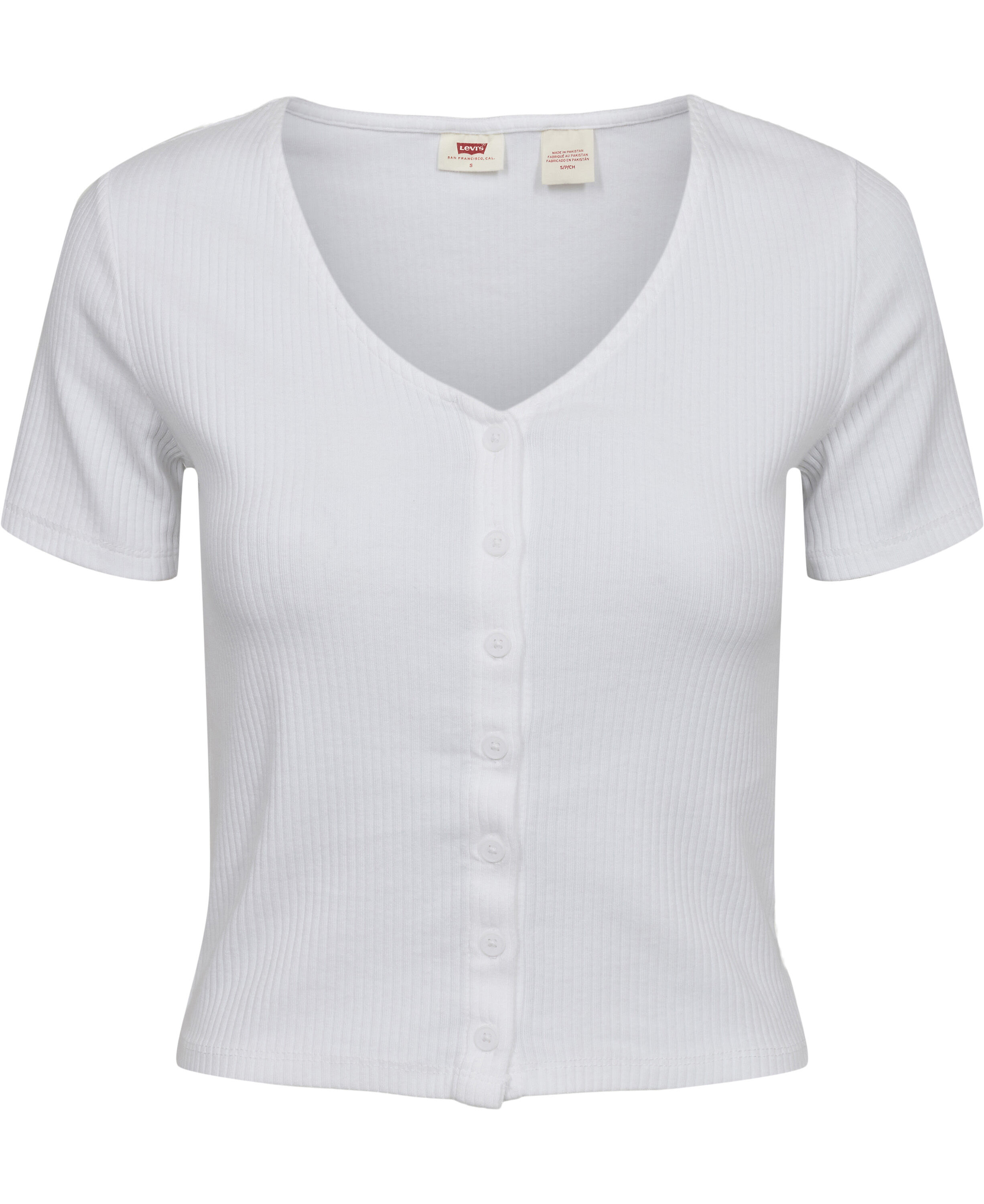 MUSE SS TEE WHITE + COTTON/POL