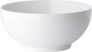 White Fluted skål 1,8 L / 21 cm