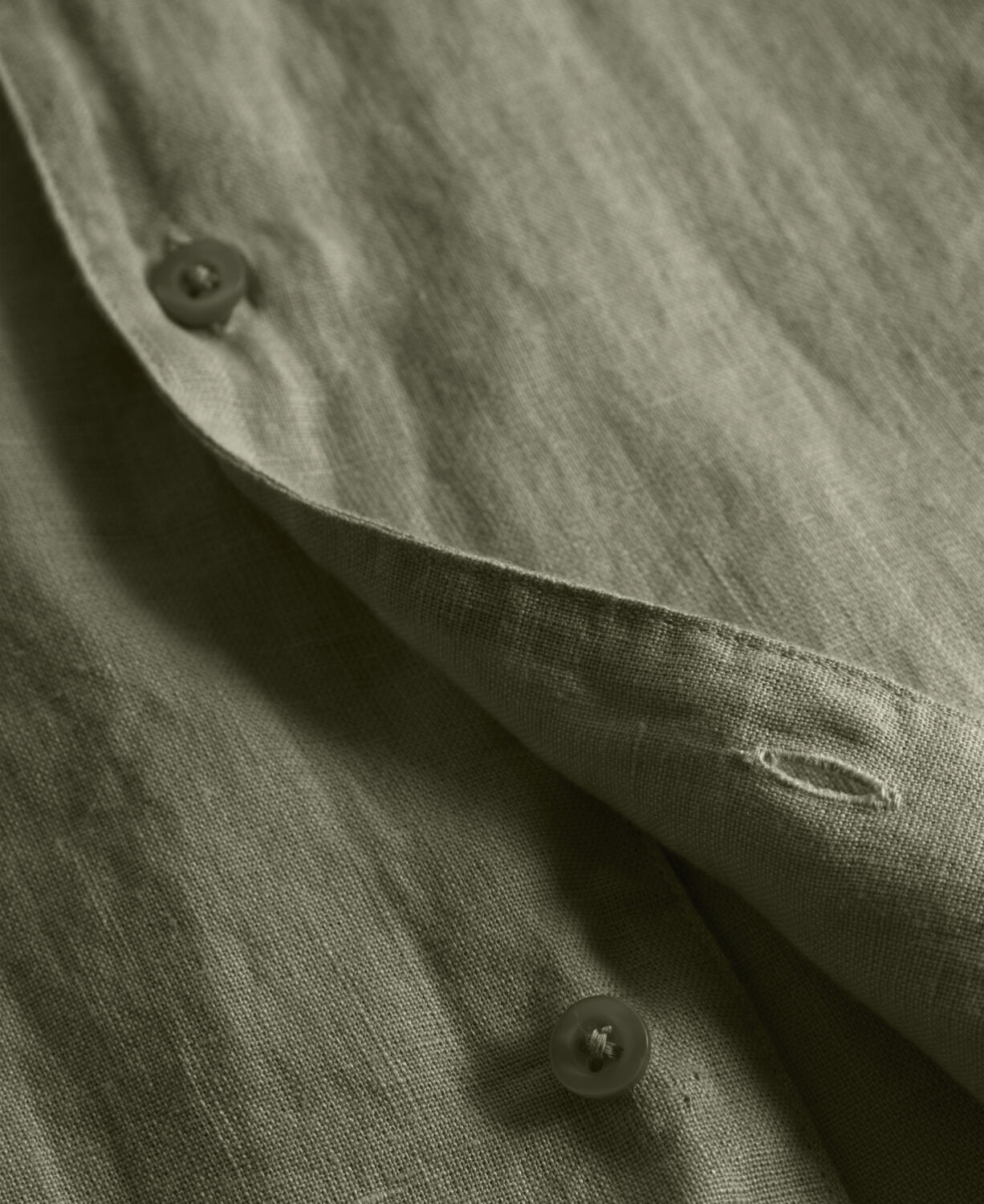 Box fit short sleeved linen shirt GOTS/Vegan