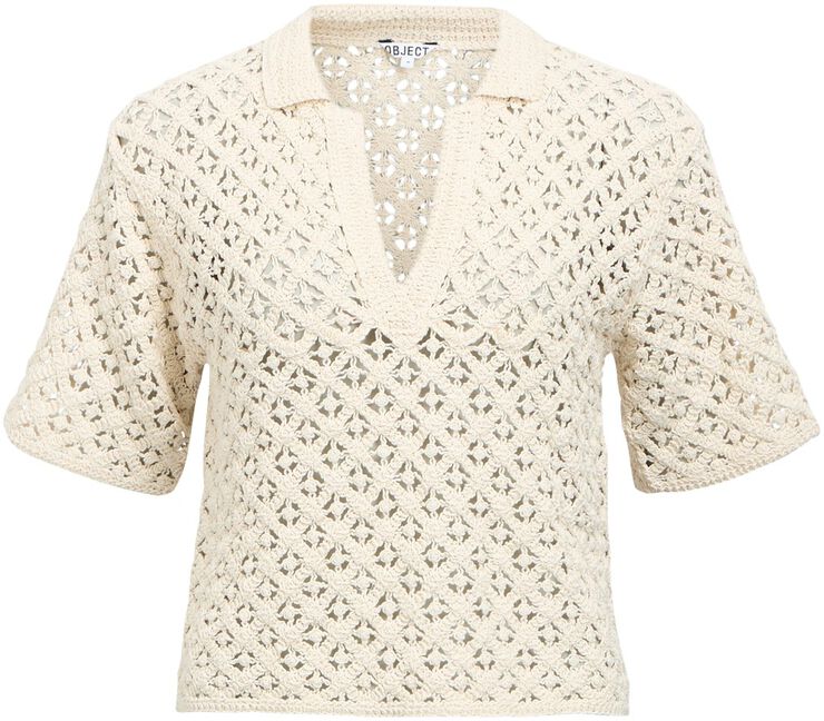 OBJMASI S/S RE KNIT PULLOVER 144