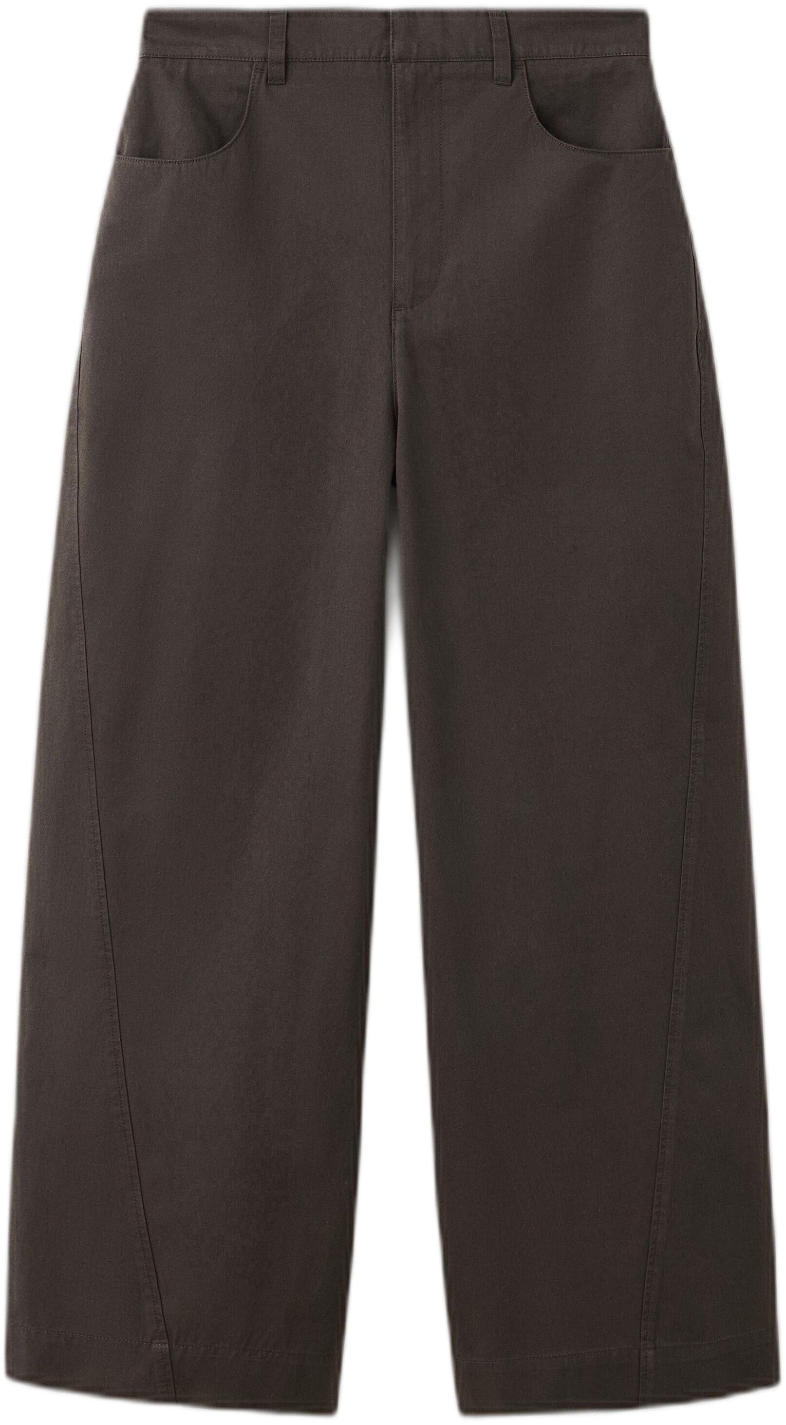Mid-rise balloon trousers