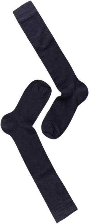 Note Flat Knit Wool Knee High