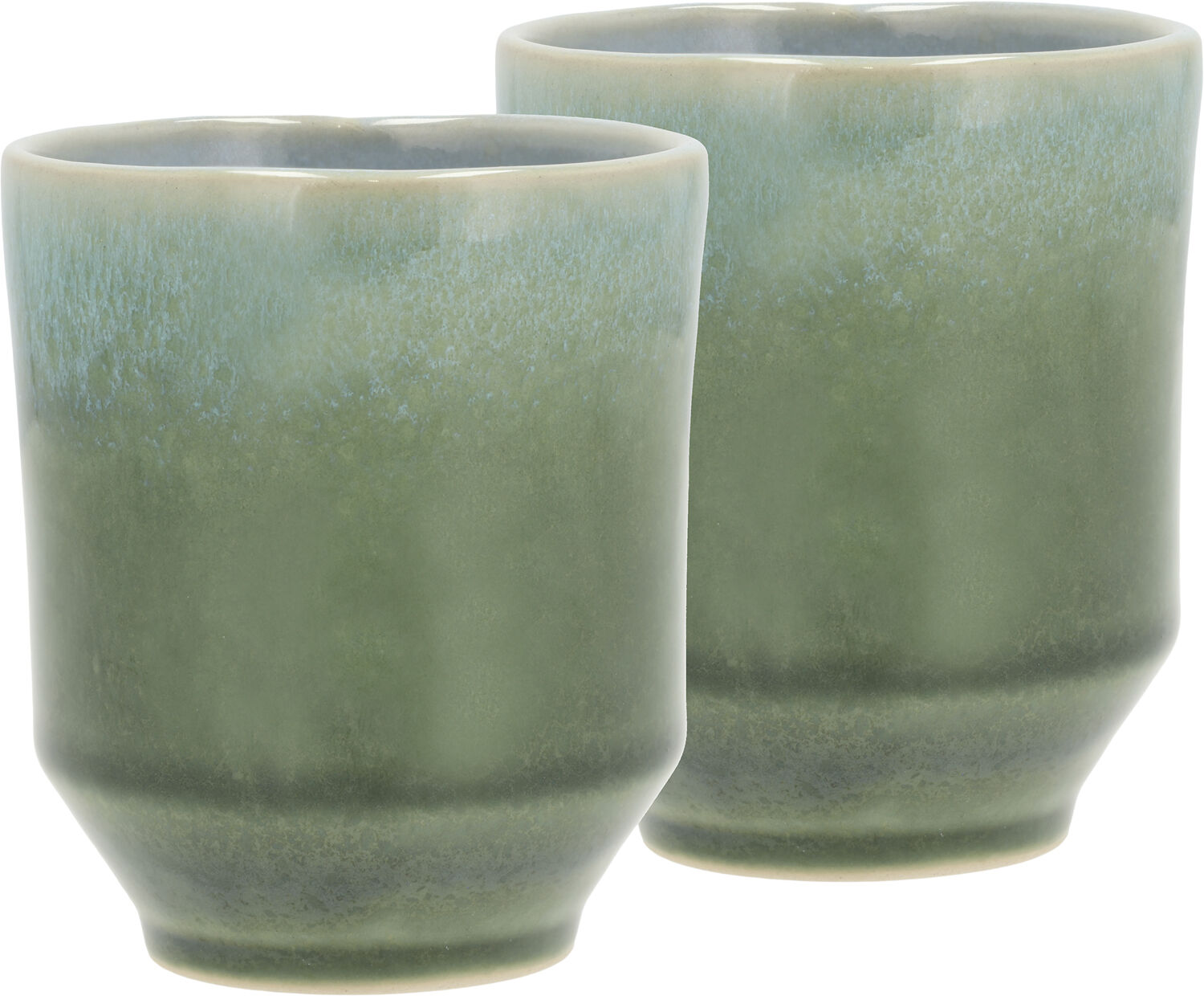 Mugg Styles 0,18 liter 2 st Svart/Bl&aring; Stengods