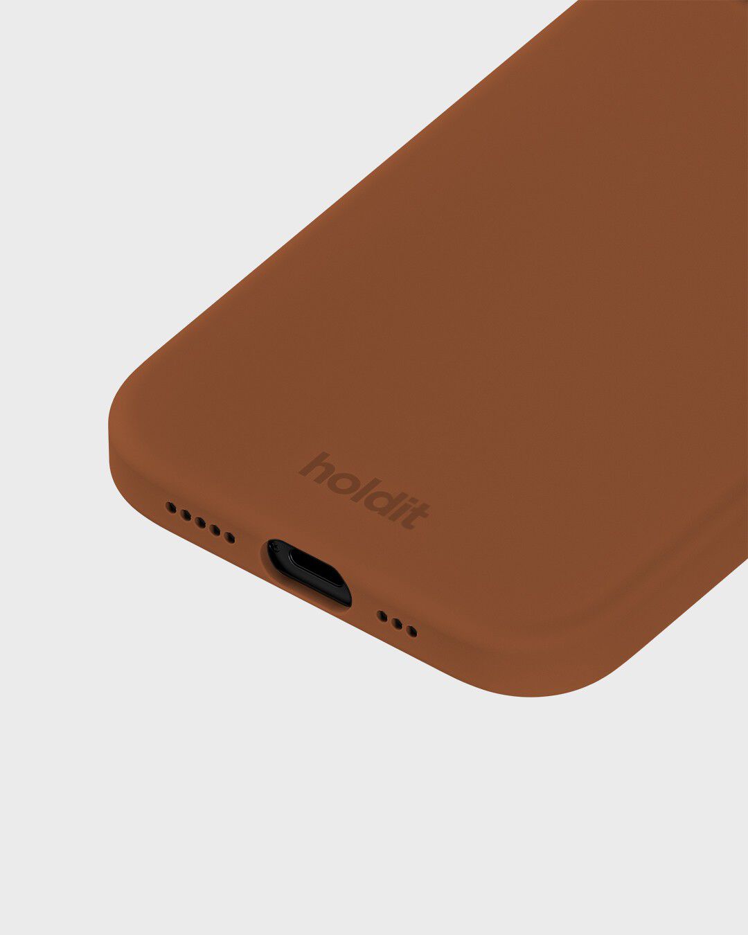 Silicone Case iPhone 14/13 Almond Brown