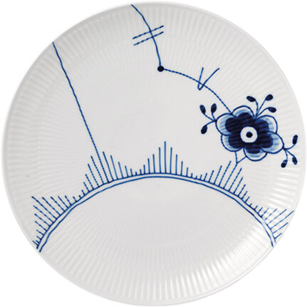 Blue Fluted Mega 27 cm Coupe tallrik