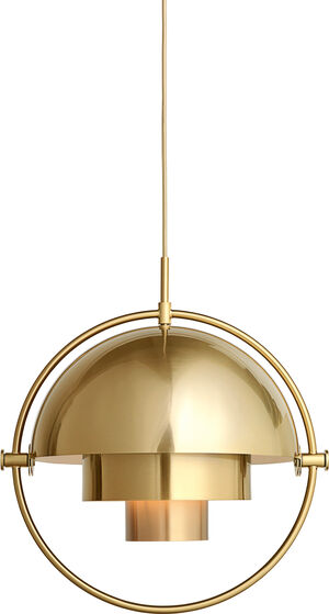 Multi-Lite Pendant (Base: Brass, Shade: Shiny Brass)
