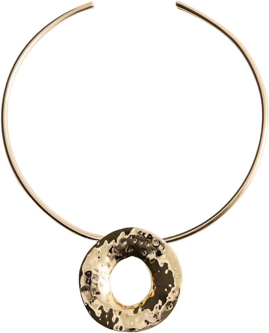 Rigid circular-design necklace