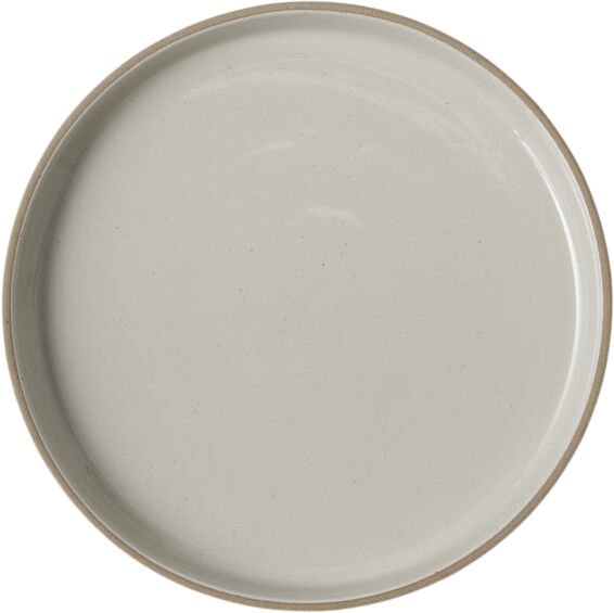 CLAYWARE, SERVING BOWL, LARGE, LOW, CLAY SAND, GLAZE LIGHT G