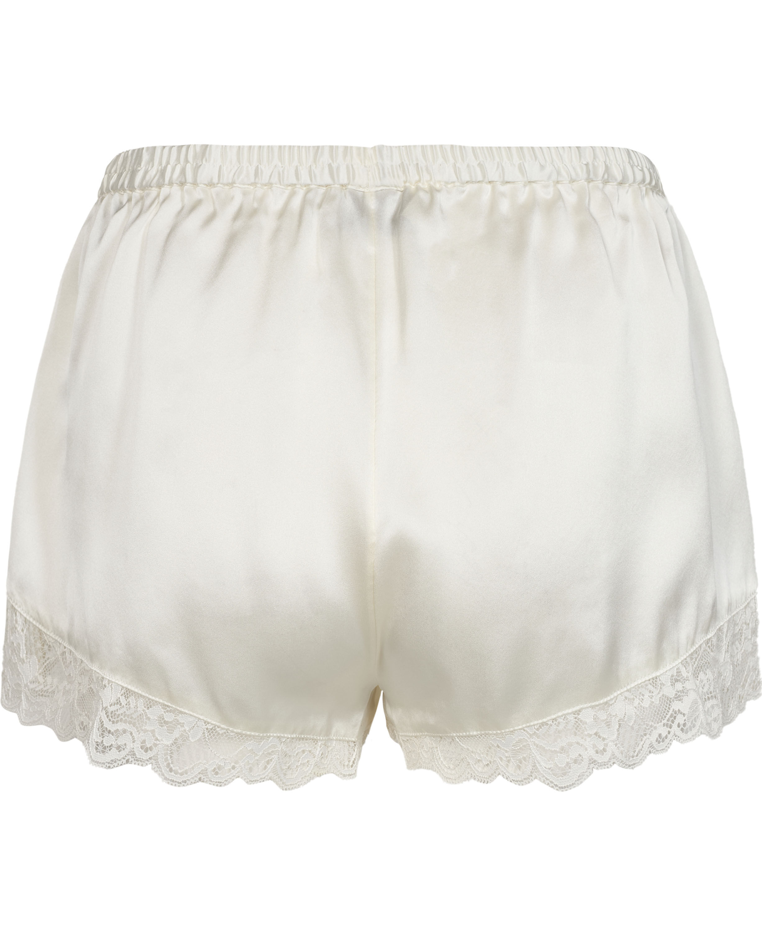 Moon 4 G - French Knickers w. Lace, 100% Silk