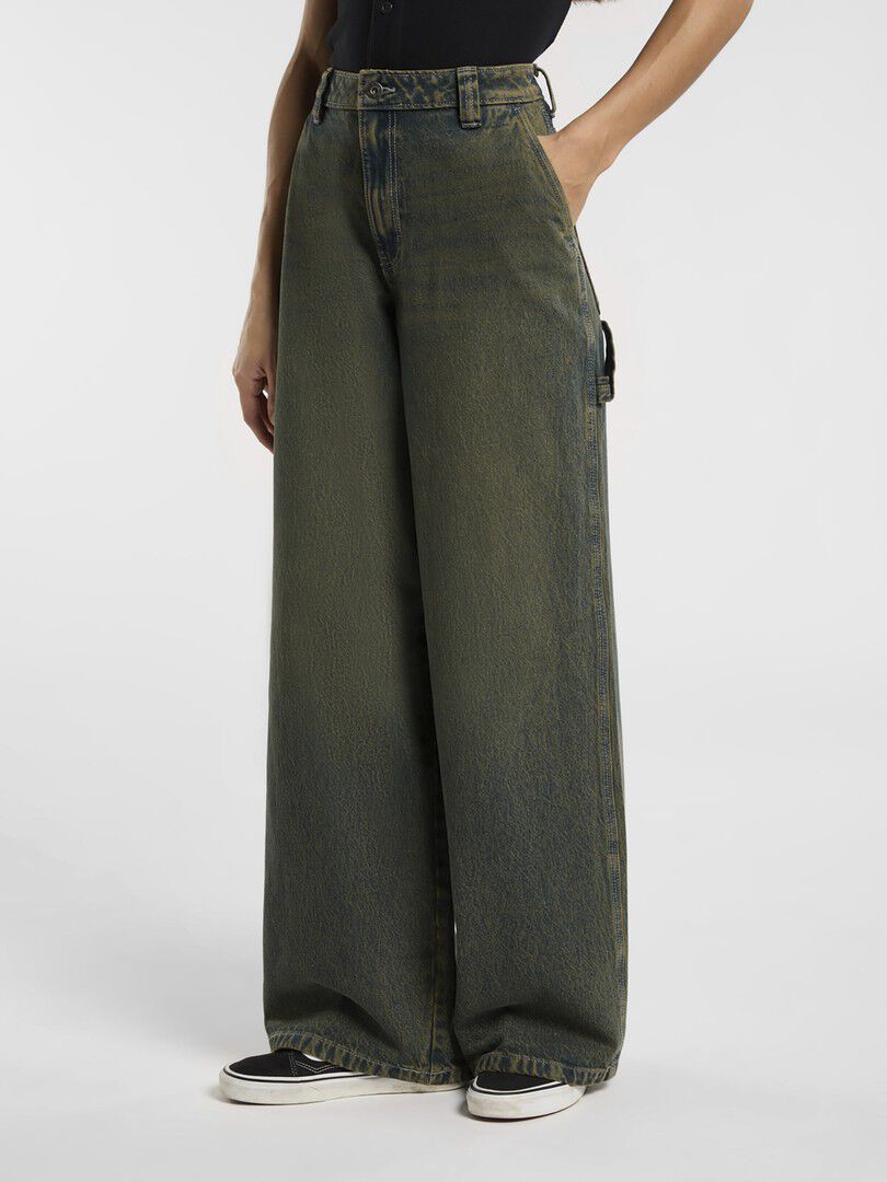 X LOOSE DENIM CARPENTER PANT W GREE