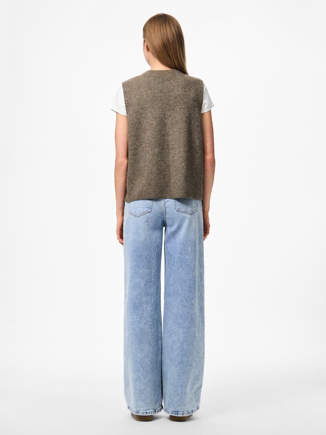 Pcsilly Sl Rev Tie Vest Knit Noos Bc