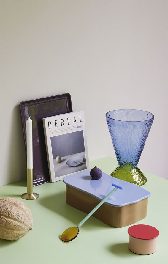 Amare Skrivebordsordner Large Brun/Lyseblå