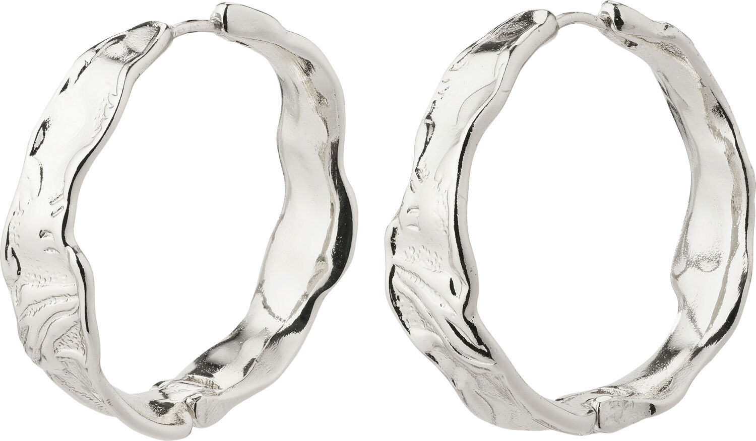 JULITA recycled hoop earrings silver-plated