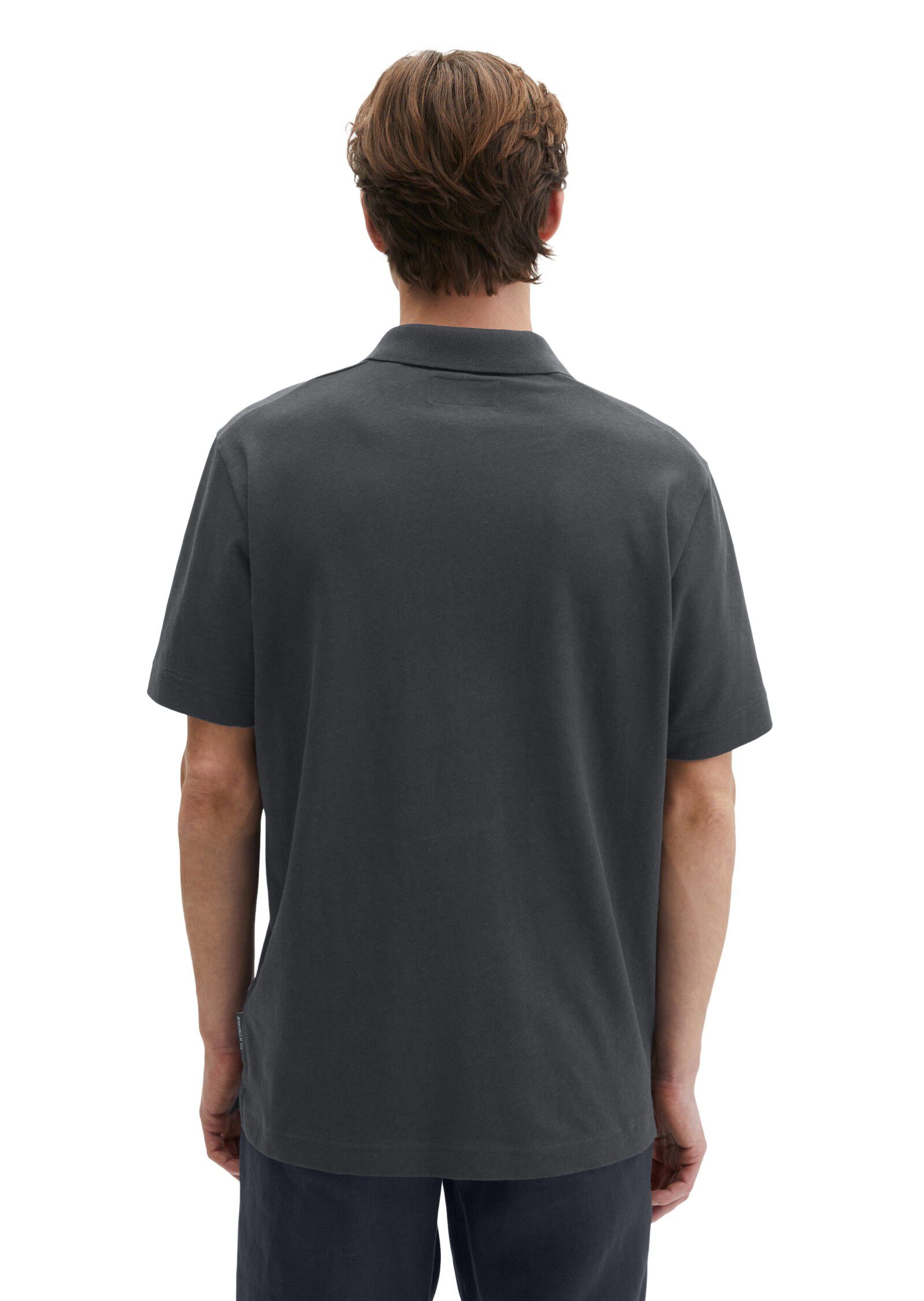 Poloshirt, short sleeve, ribbed cam