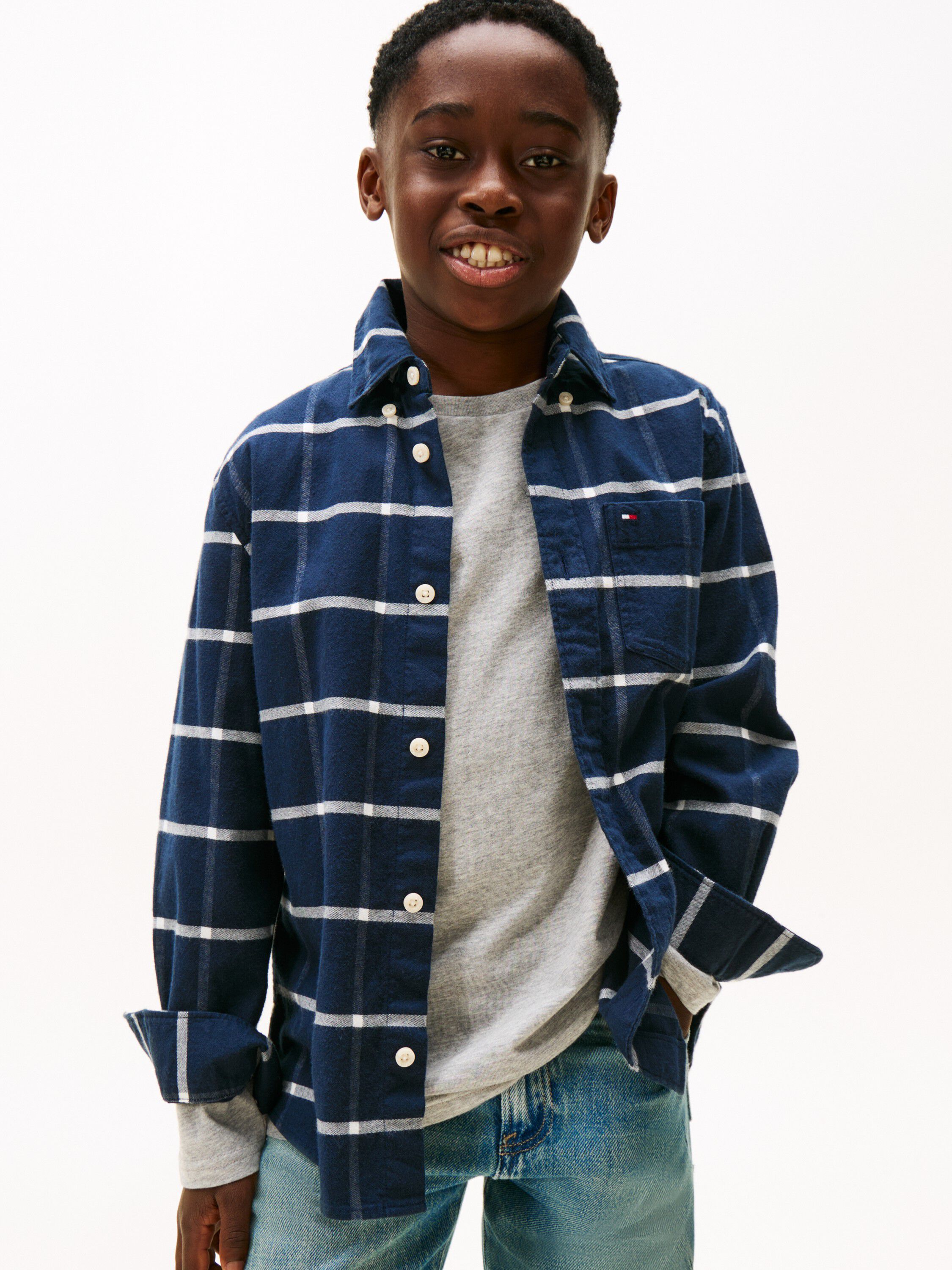 WINDOW PANE CHECK SHIRT LS