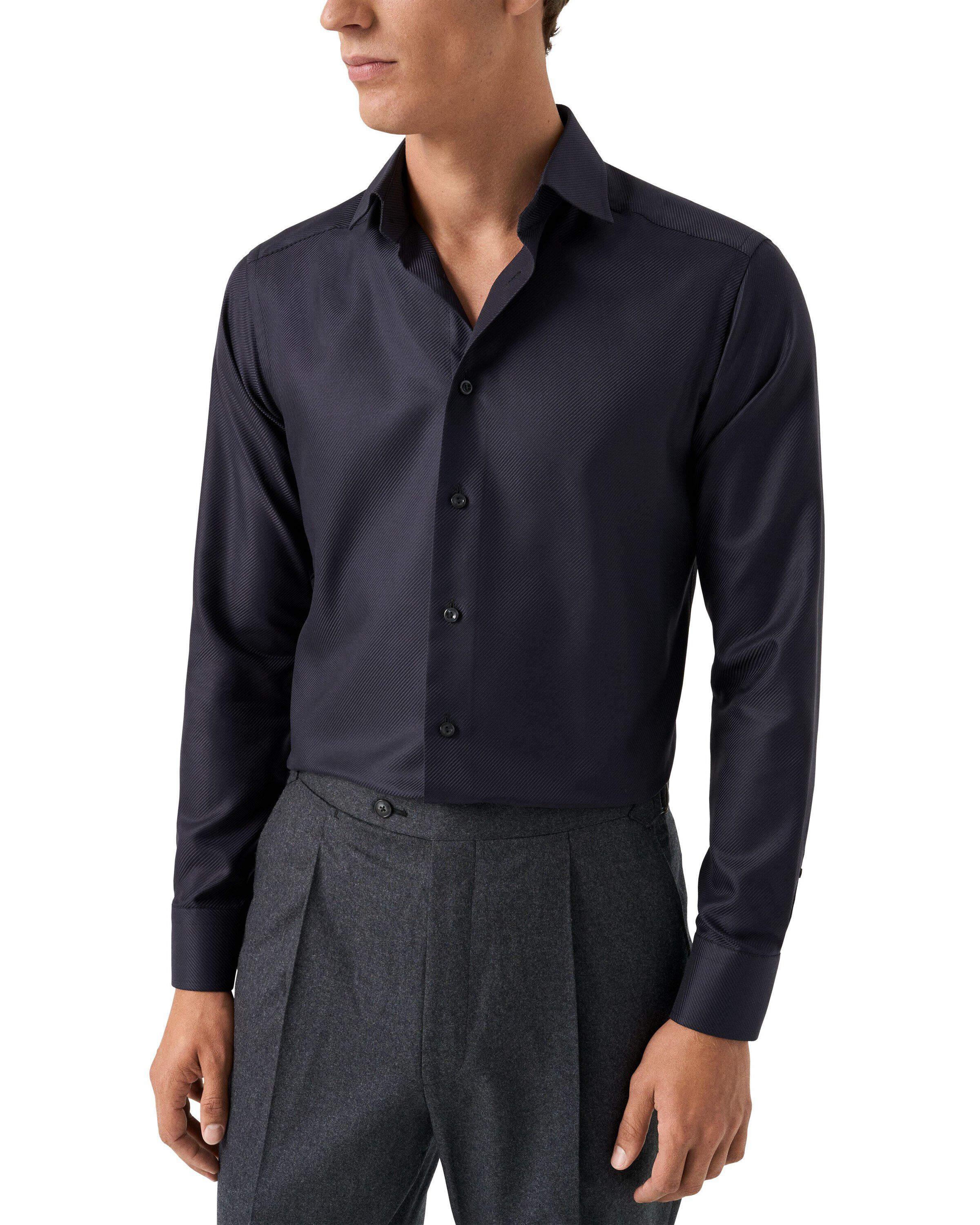 Contemporary Fit Houndstooth King Twill Shirt