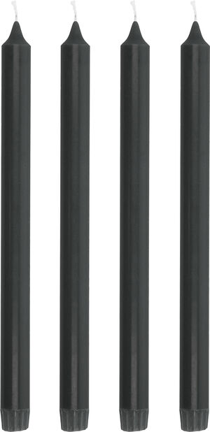 Kronljus Aia 30 cm 4 st Svart Stearin