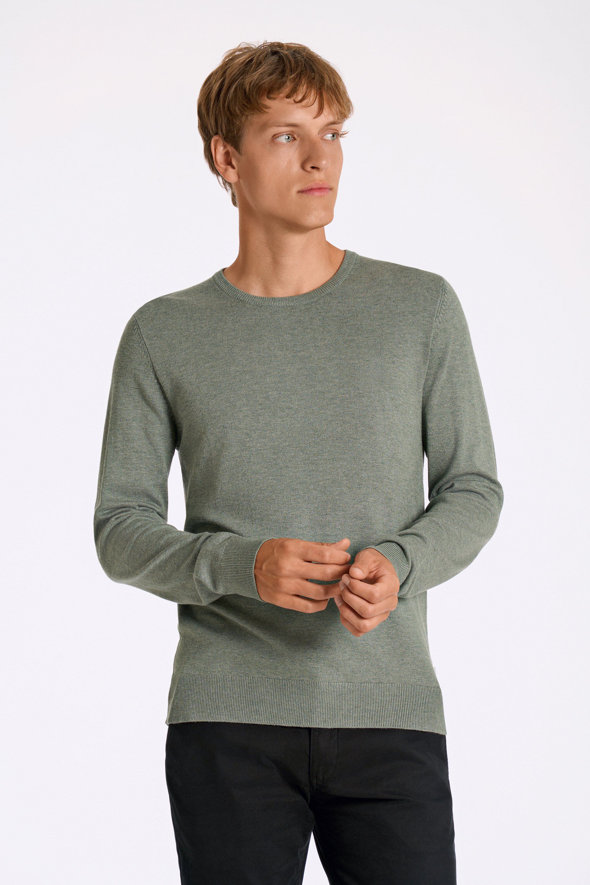 Ecovero L/S o-neck knit