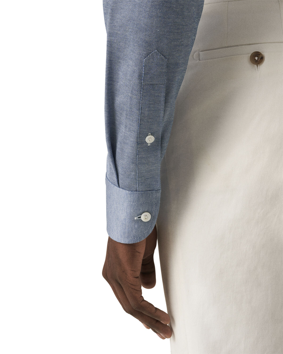 Contemporary Fit Light Green Solid Filo Di Scozia Pique Shirt