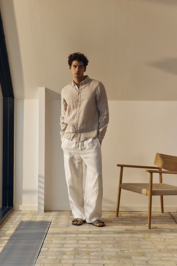 CFENGO 100% LINEN PANTS