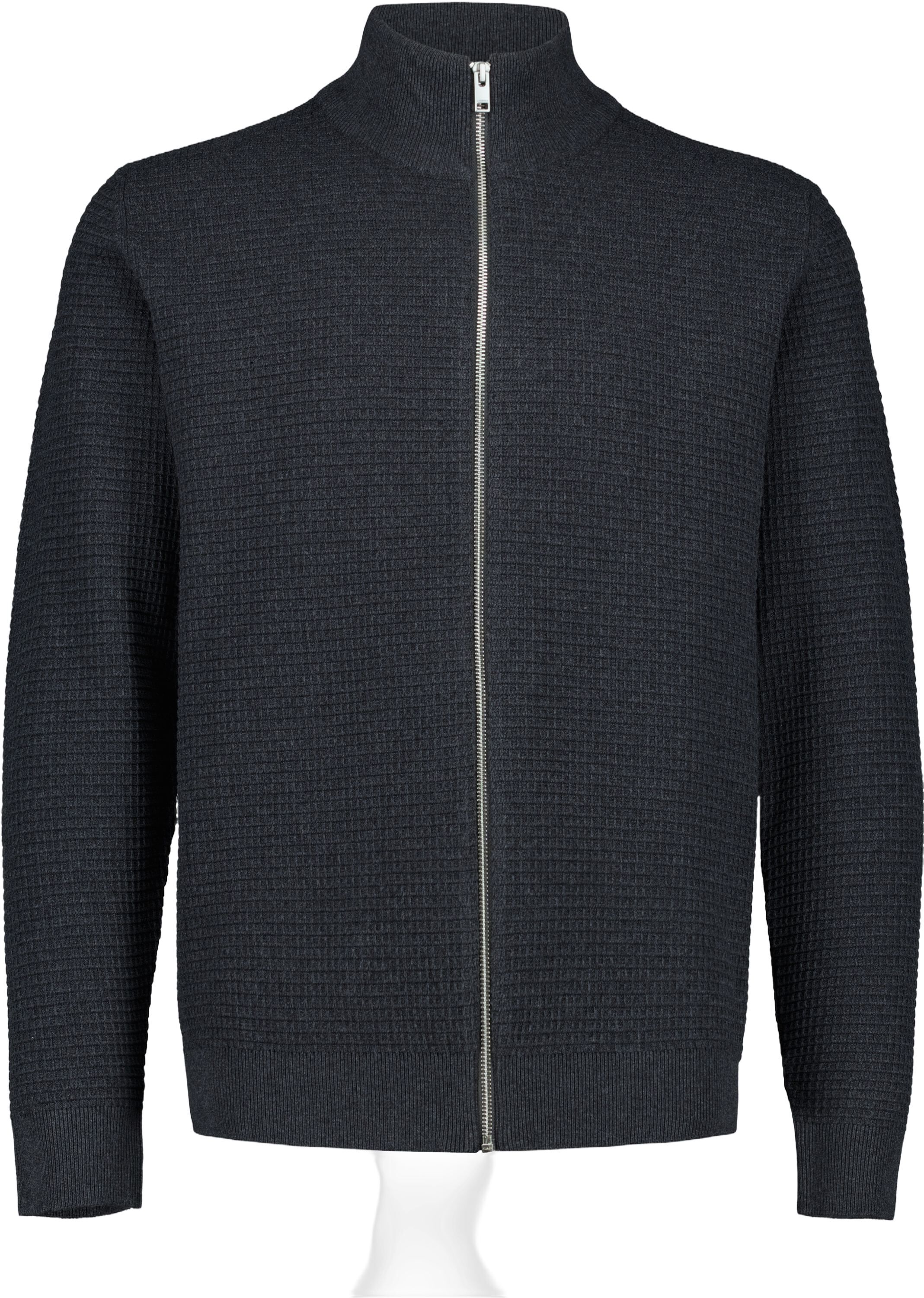 Knitted zip cardigan