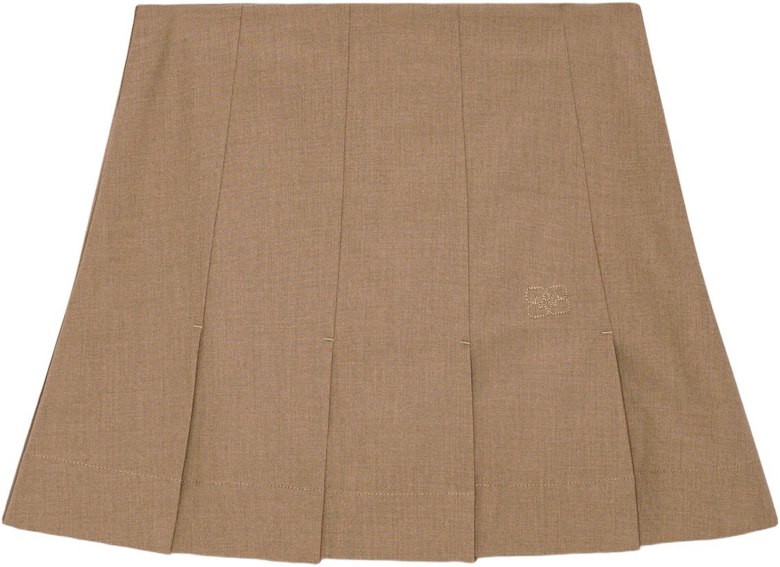 Drapey Melange Mini Skirt