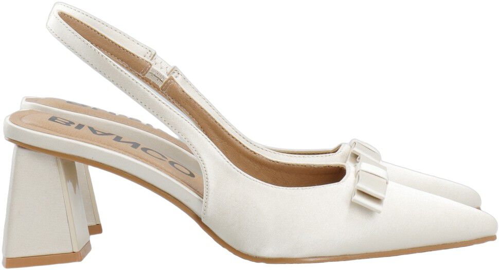 BIAMARALYN Bow Slingback Satin