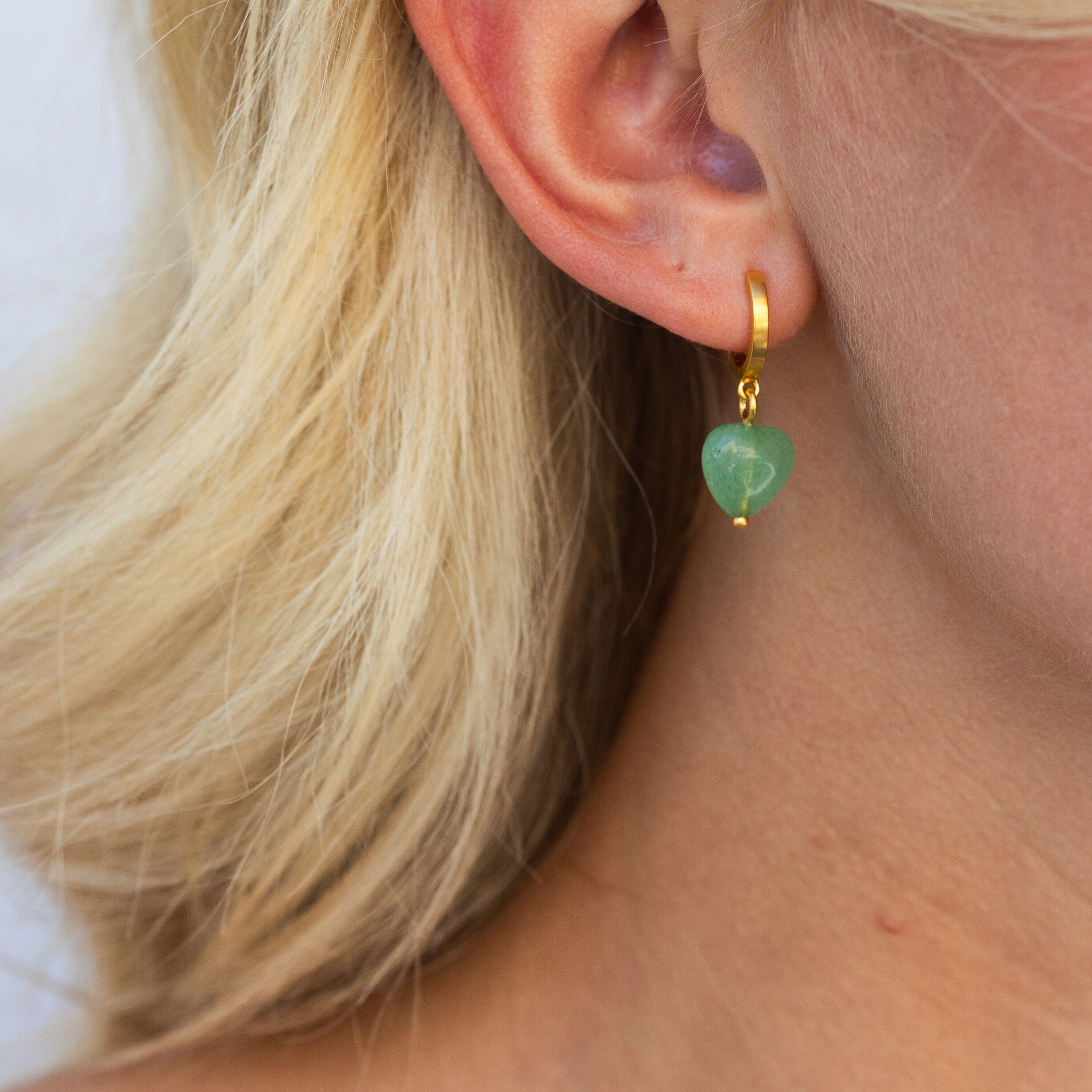 Soft Heart Hoop Green