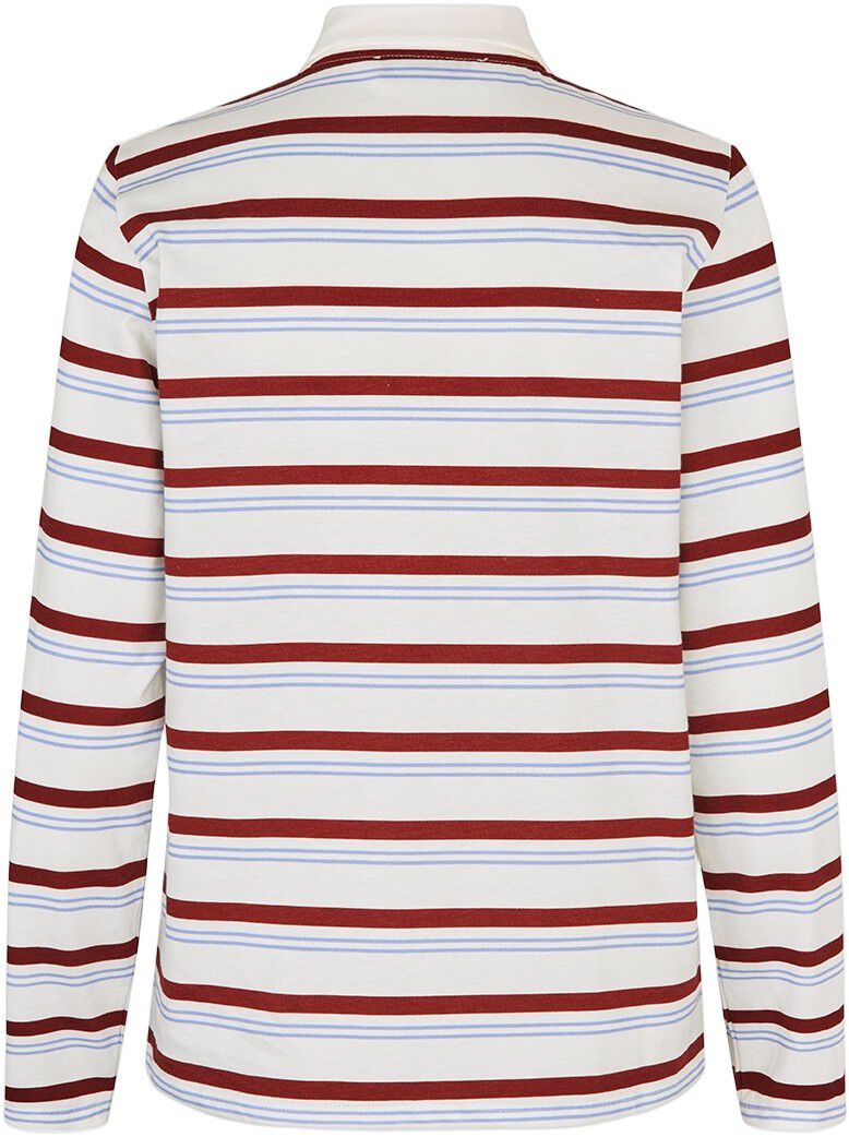 Hellenmd LS stripe polo