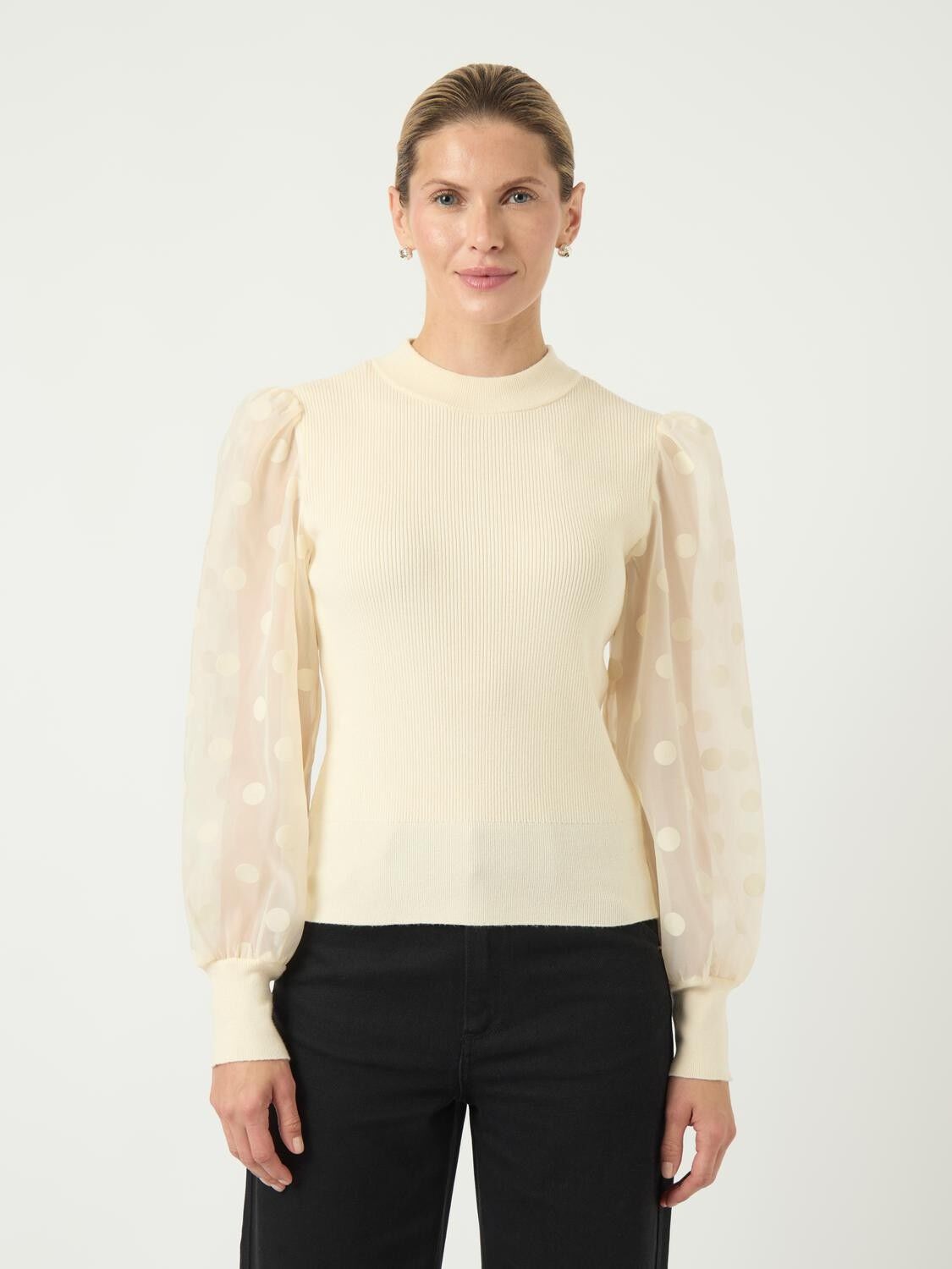 YASDOTME LS KNIT PULLOVER S. NOOS