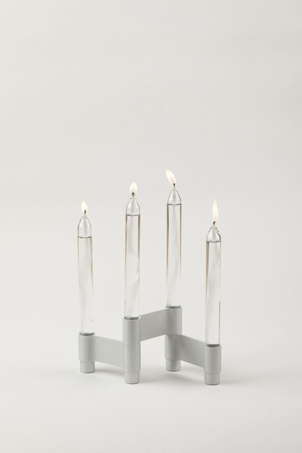 LINK, CANDLE HOLDER, MATT ALUMINIUM, 11060M