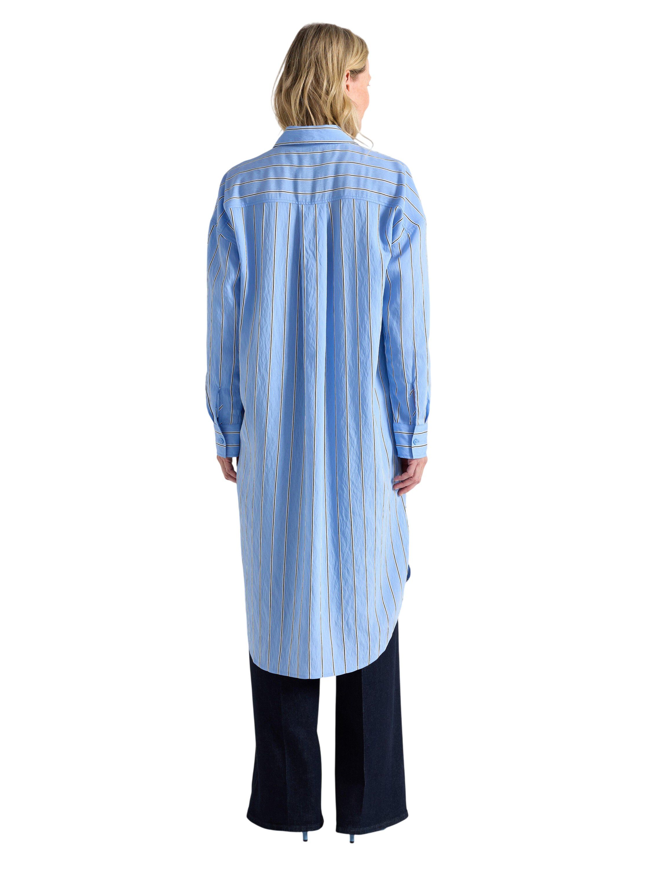 Woven shirt dress in soft viscose w