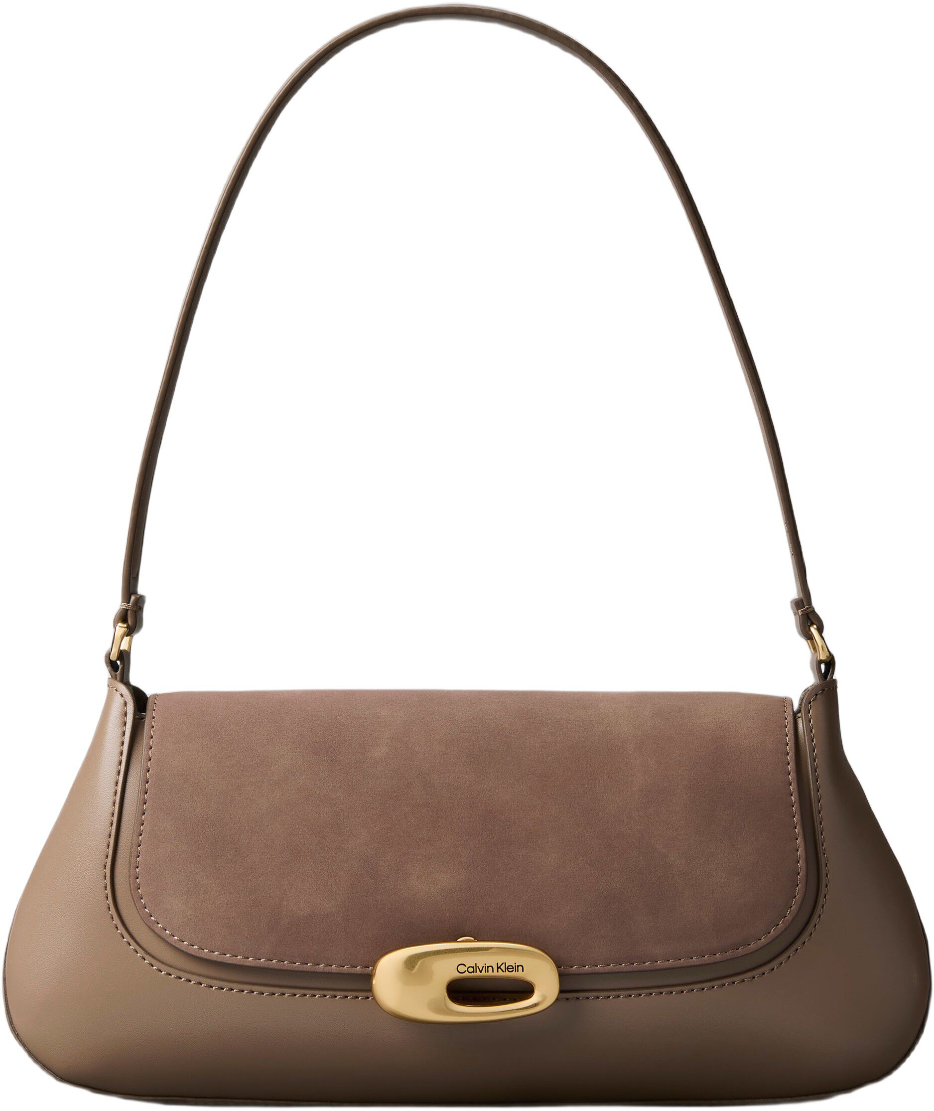 Engraved Brushed Sueded Shoulder Bag