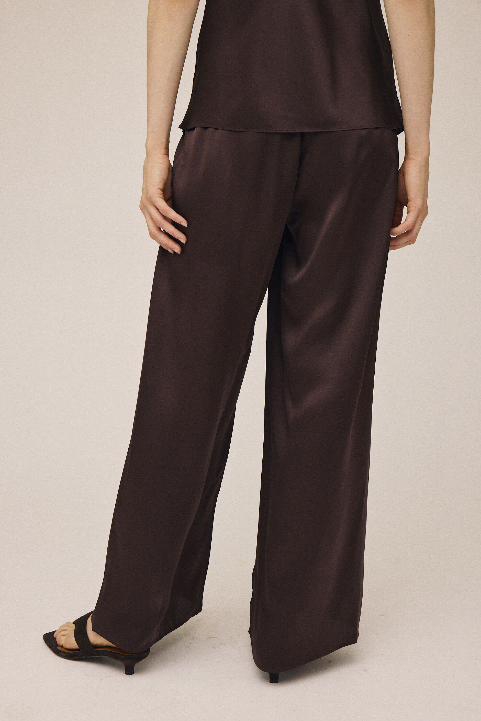 Moon 10 G - Wide Pyjamas Trousers, 100% Silk
