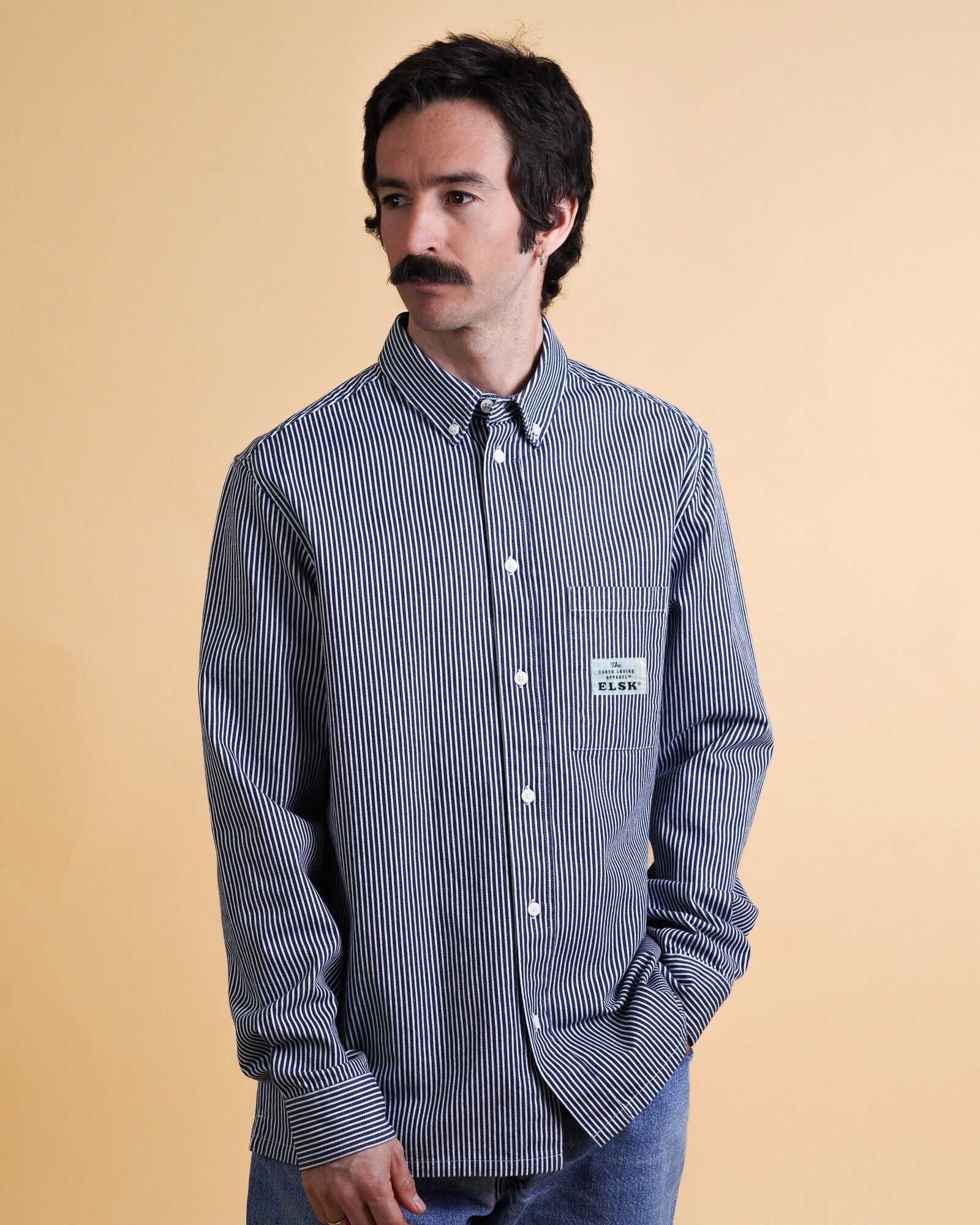 HICKORY STRIPED MEN'S BD SHIRT